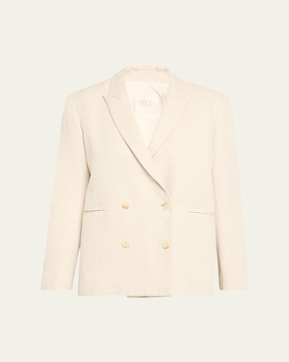 Tabitha Cotton-Linen Twill Blaz